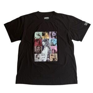 Taylor Swift The Eras Tour Graphic T-Shirt Tee Black Sz XL Casual Concept Shirt
